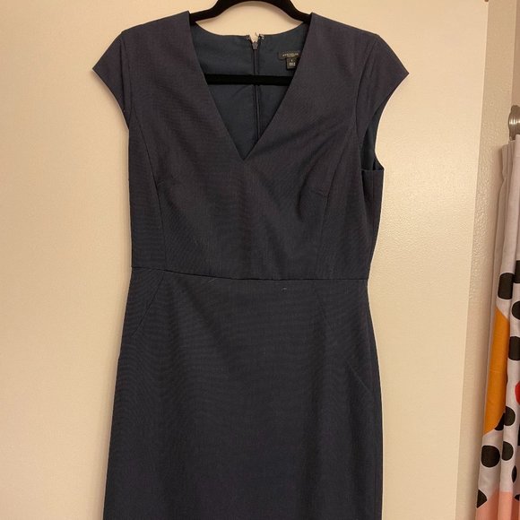 Ann Taylor Factory Dresses & Skirts - Ann Taylor Navy Blue Sheath Dress